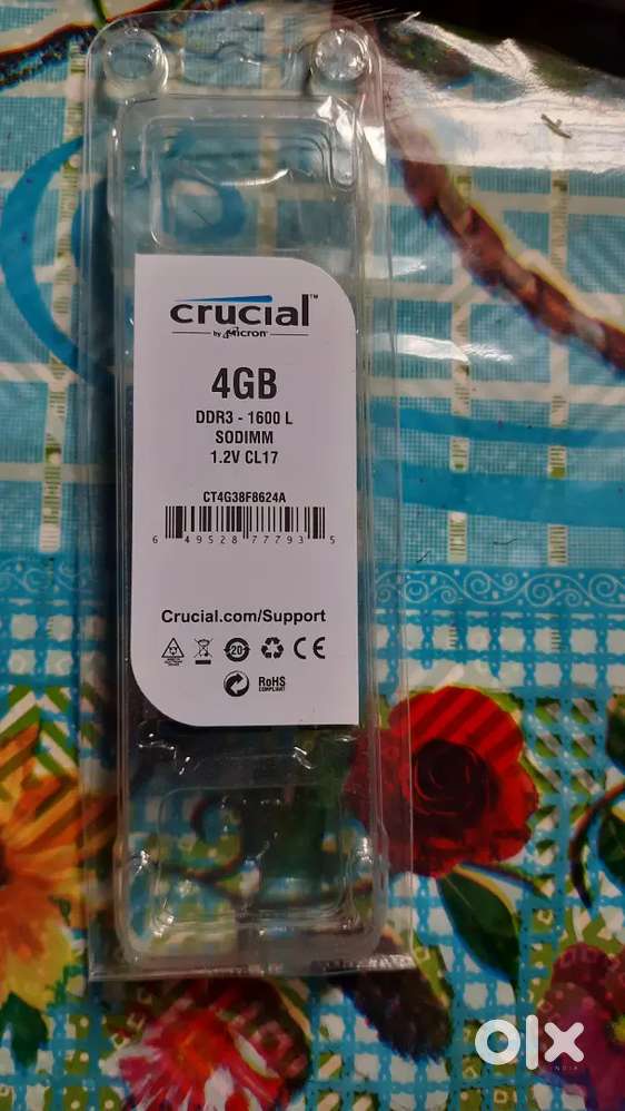 Crucial 4 GB RAM DDR3 1600L SODIMM 1.2V