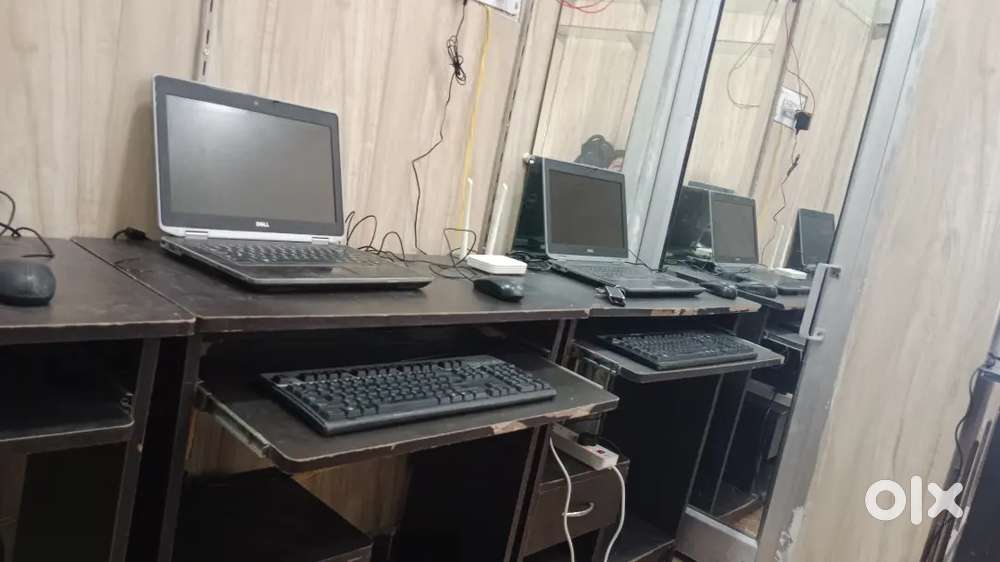 Computer table and writing pad chair