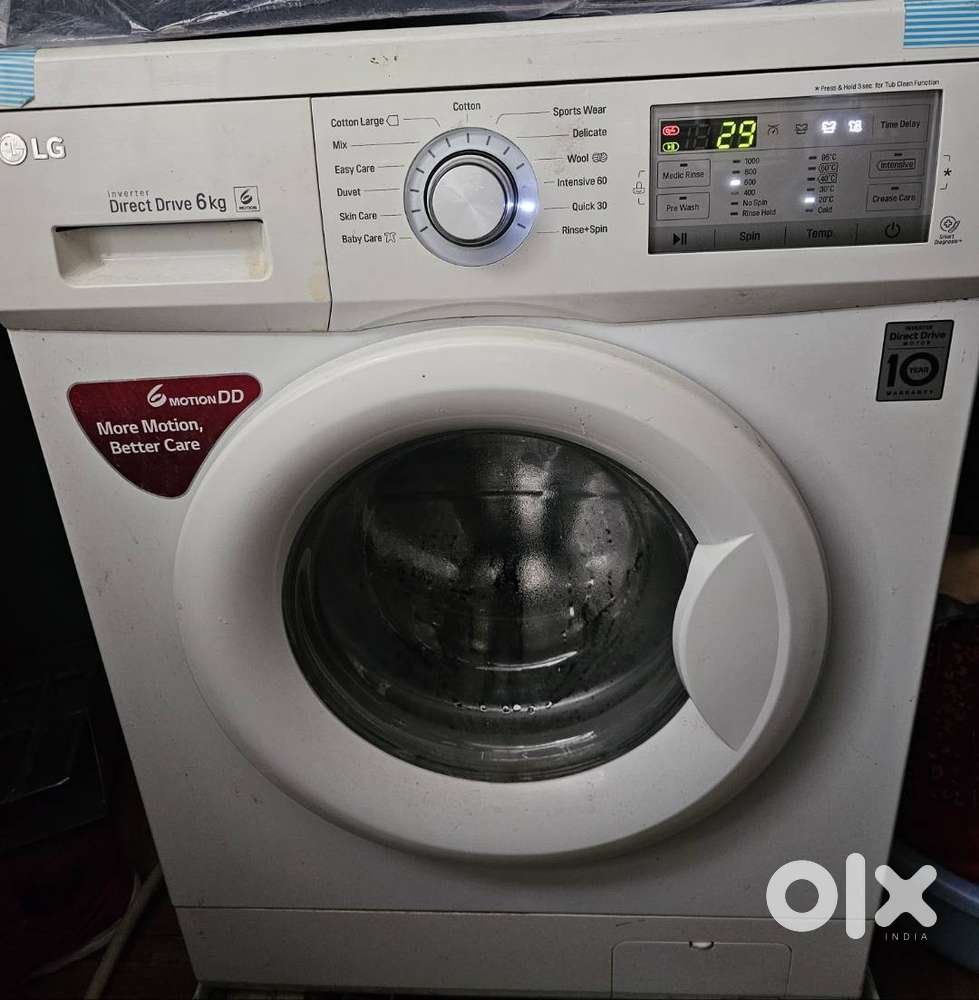 LG fully automatic front load washing machine 6kg