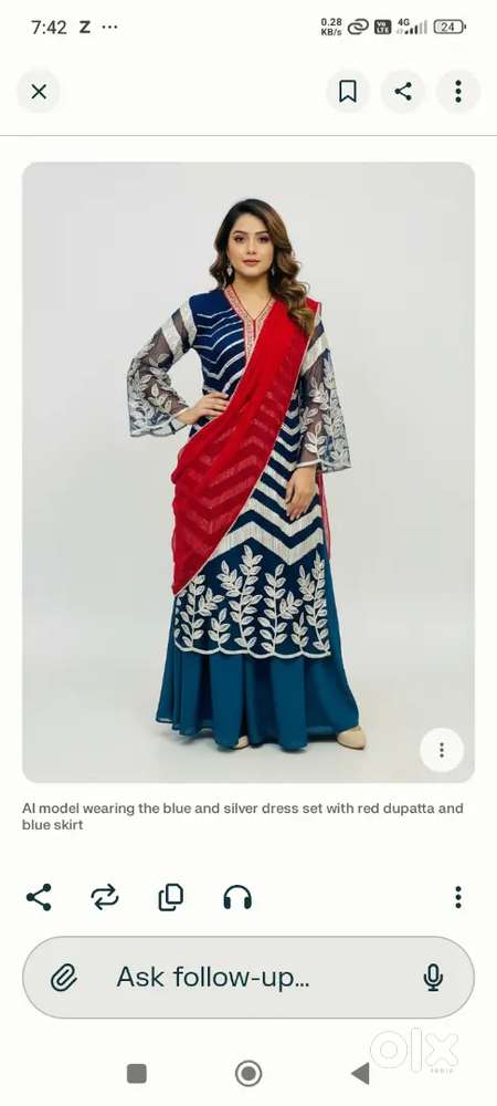 Pakistani dress and  maroon gown