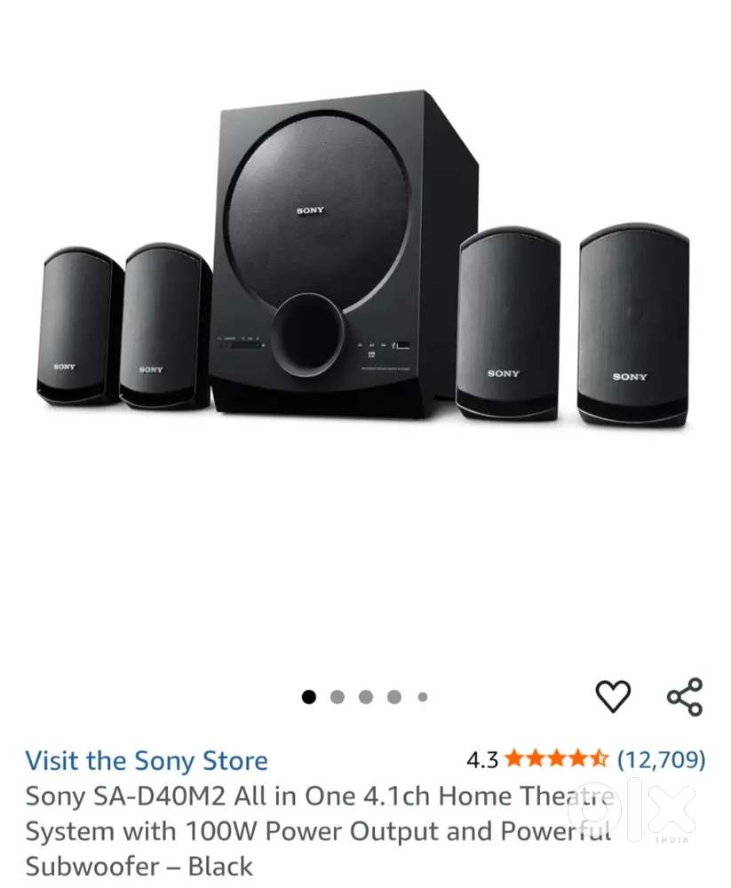 Sony SA-D40M2 All in One 4.1ch Home Theatre System with 100W