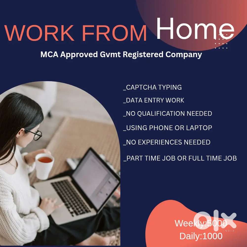 Part time computer data entry and typing job.