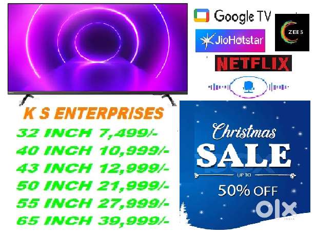 WINTER OFFER 50 INCH GOOGLE TV, 4K UHD, VOICE COMMAND @ 21,999/- ONLY