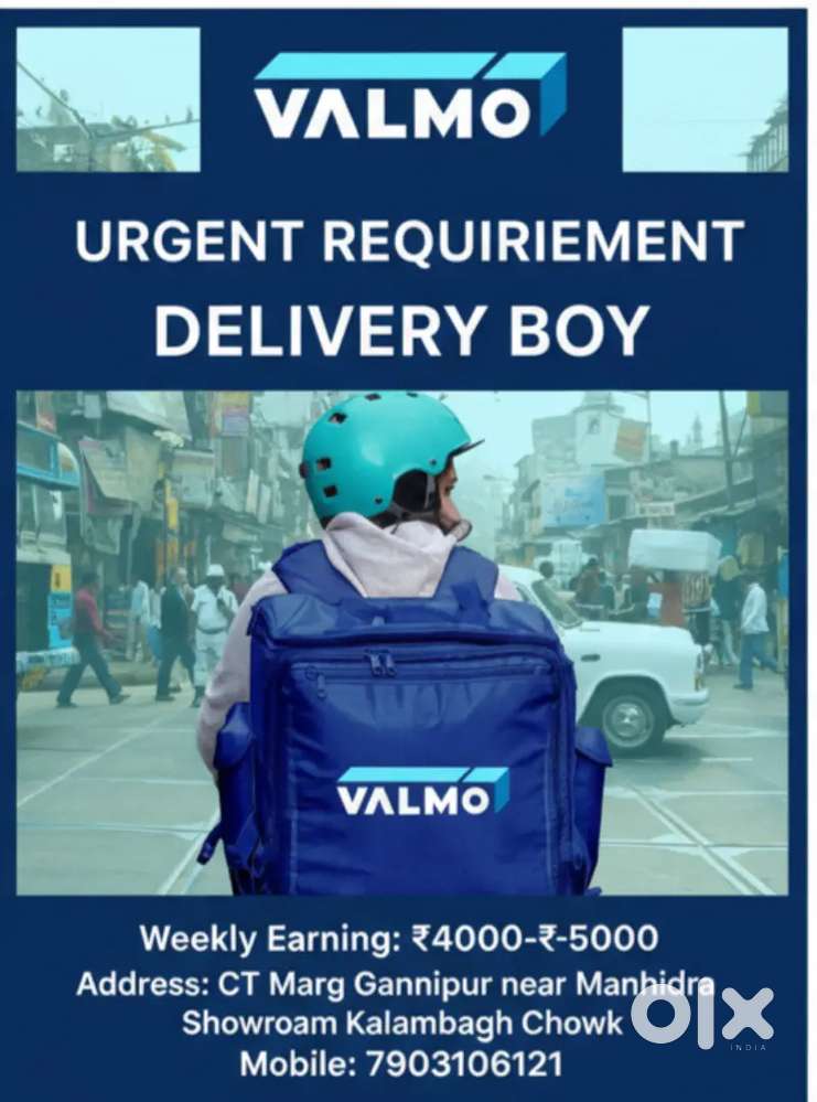 Urgent required delivery boy