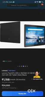 Lenovo Tab M10 (HD) with Stand