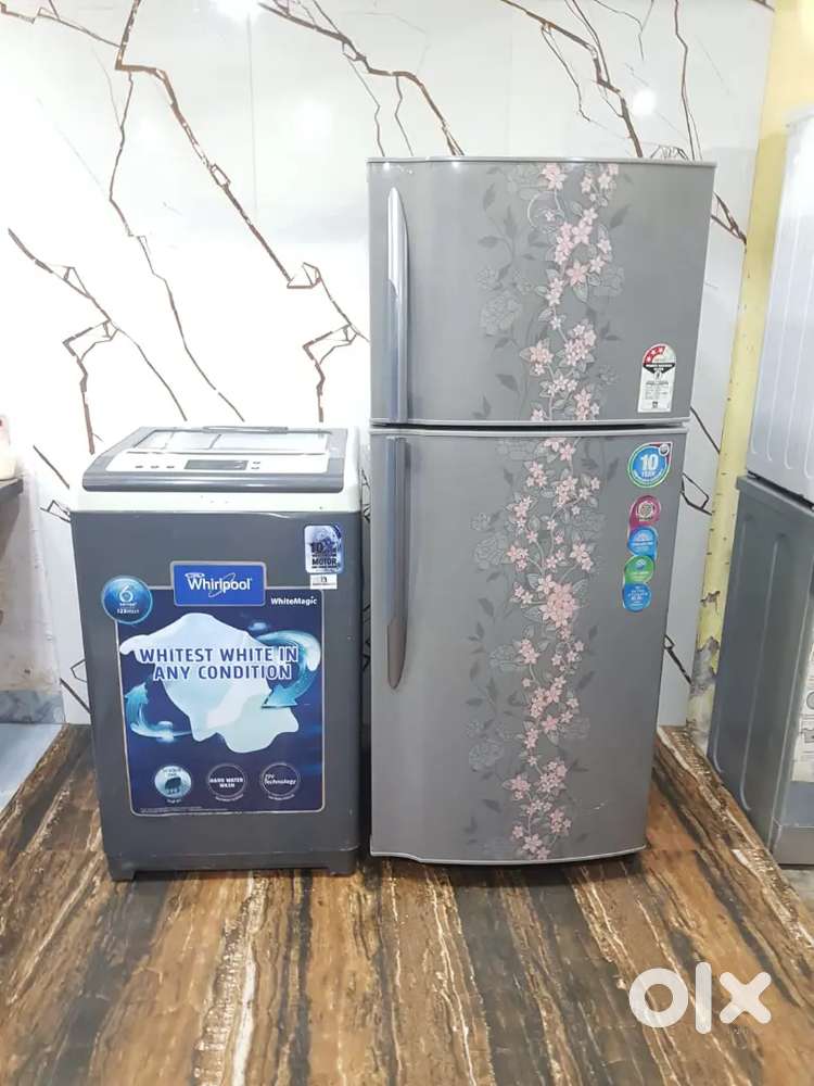 2 door refrigerator and top load fully automatic washing machine