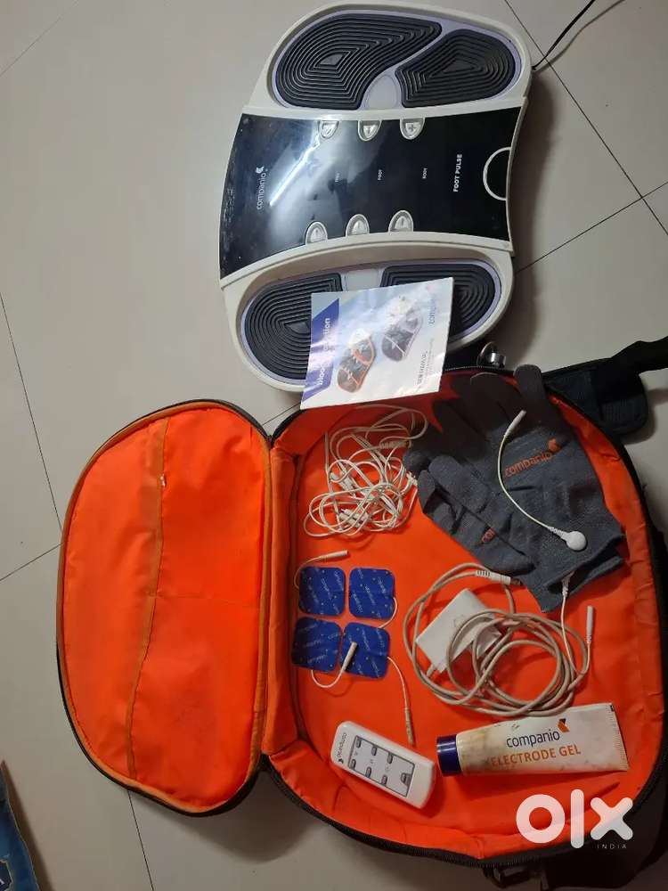 TENS/EMS Therapy Massager Kit – Foot Massager + Pads + Gloves + Remote