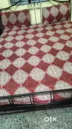 Iron bed only 2 year old and television tv