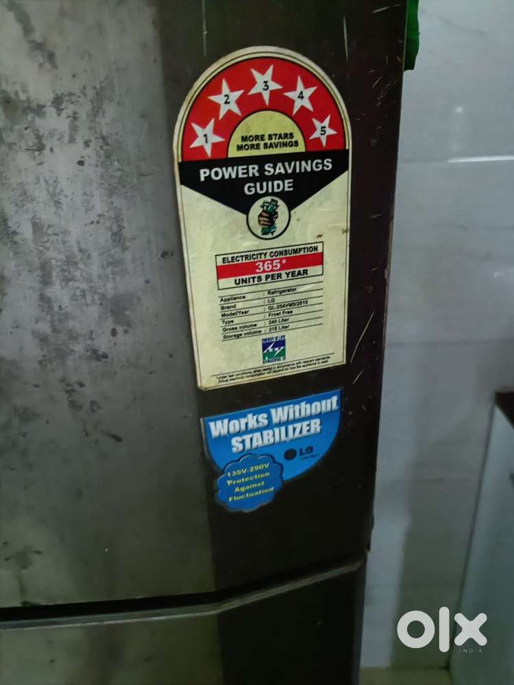 LG 240 litres 5star fridge