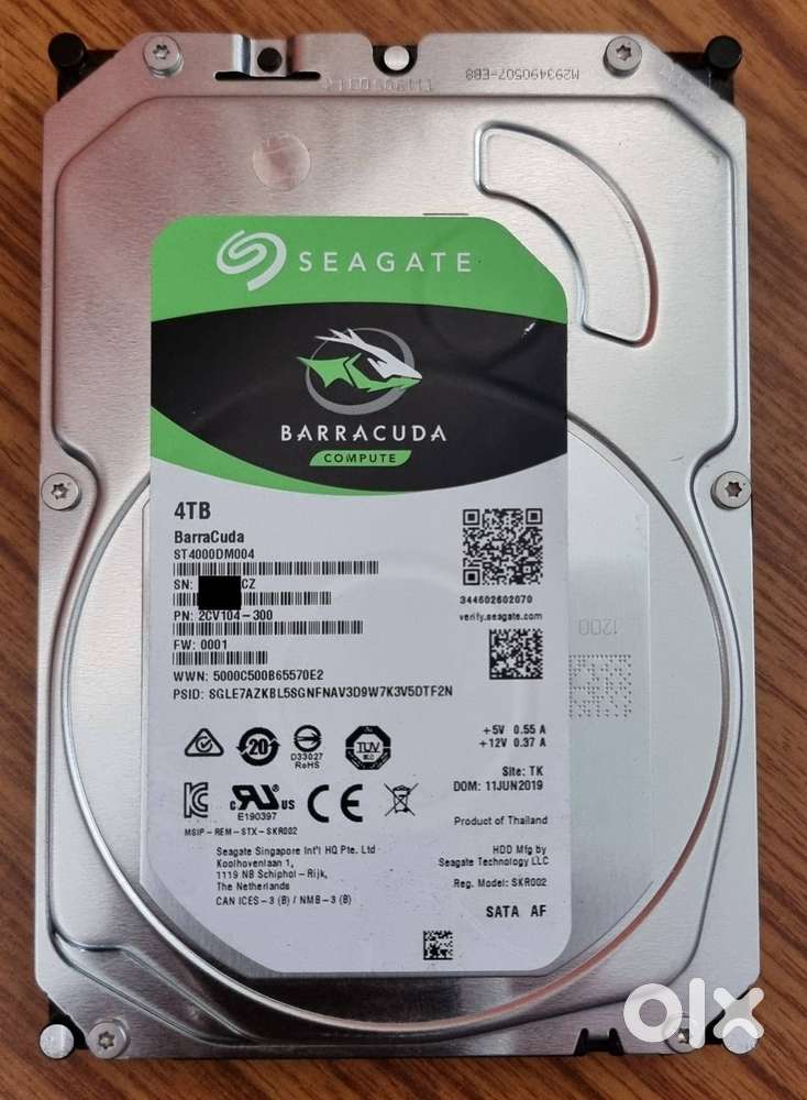 Seagate Barracuda 4 TB Internal SATA Hard Drive HDD