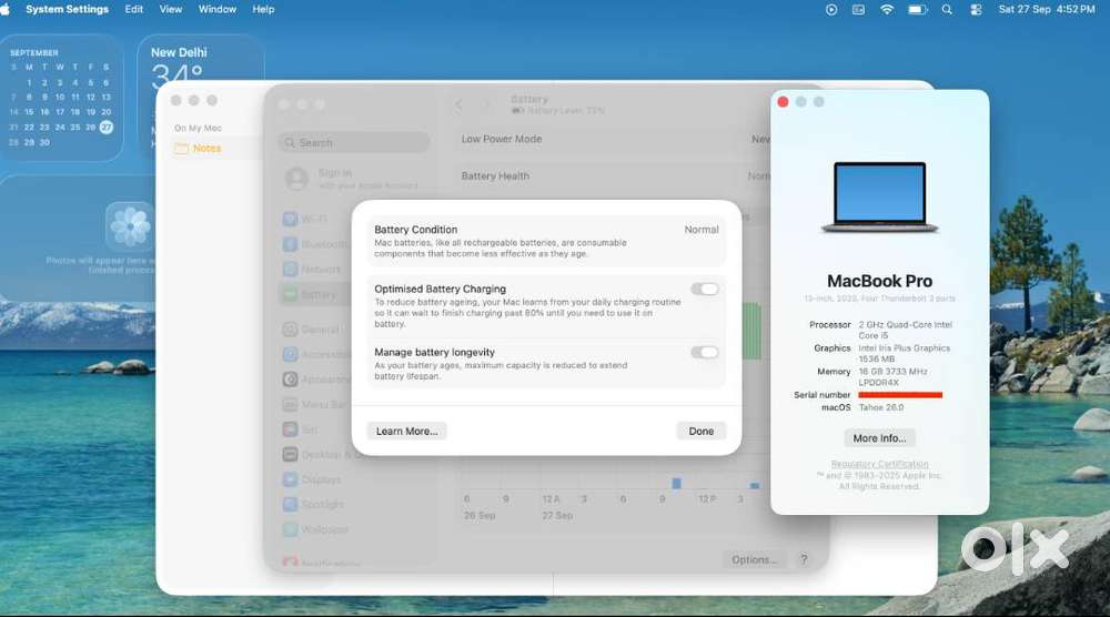 MacBook Pro 13-inch (2020) model for sale in good workingood Condition