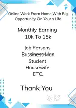 Online Work From Home With Big Opportunity On Your Life