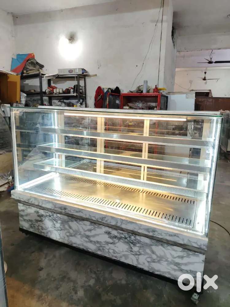 Sweet counter cake counter fridge