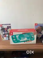 Nintendo switch lite turqoise with original box and fifa