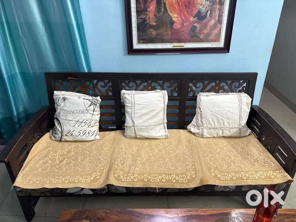 3+2 wooden sofa set