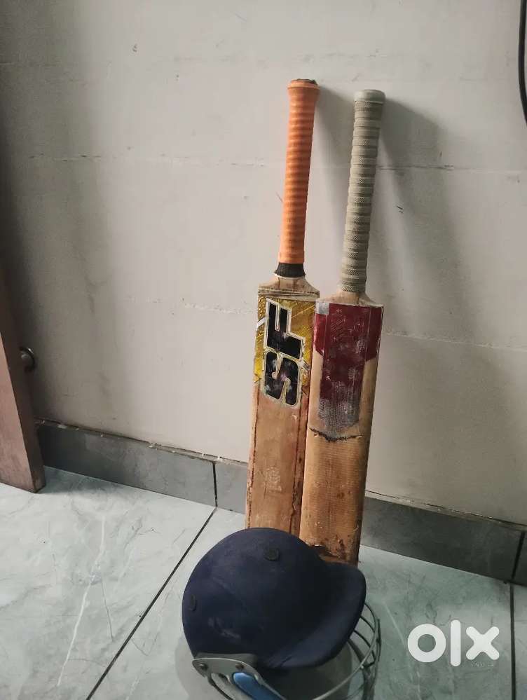 SF and Heega leather bat with free halmet