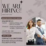 Male and female Salon staff needed
