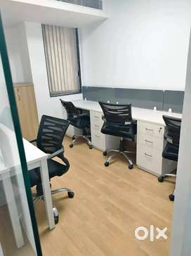 Fully Furnished Office Space For Rent In Noida.1Cabin, 5 Workstations.