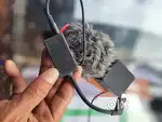 GoPro series 3 batteries 1 mic adaptor and one shotgun mic