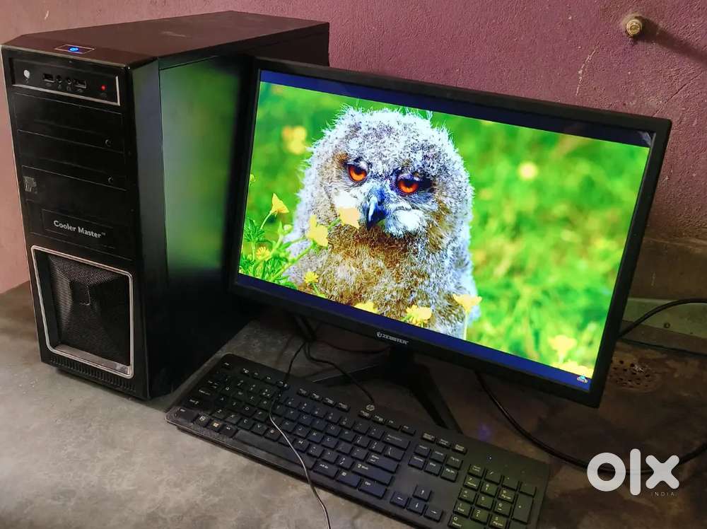 4k gaming + editing+ trading computer PC monitor desktop set