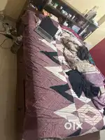 Bed with mattress
