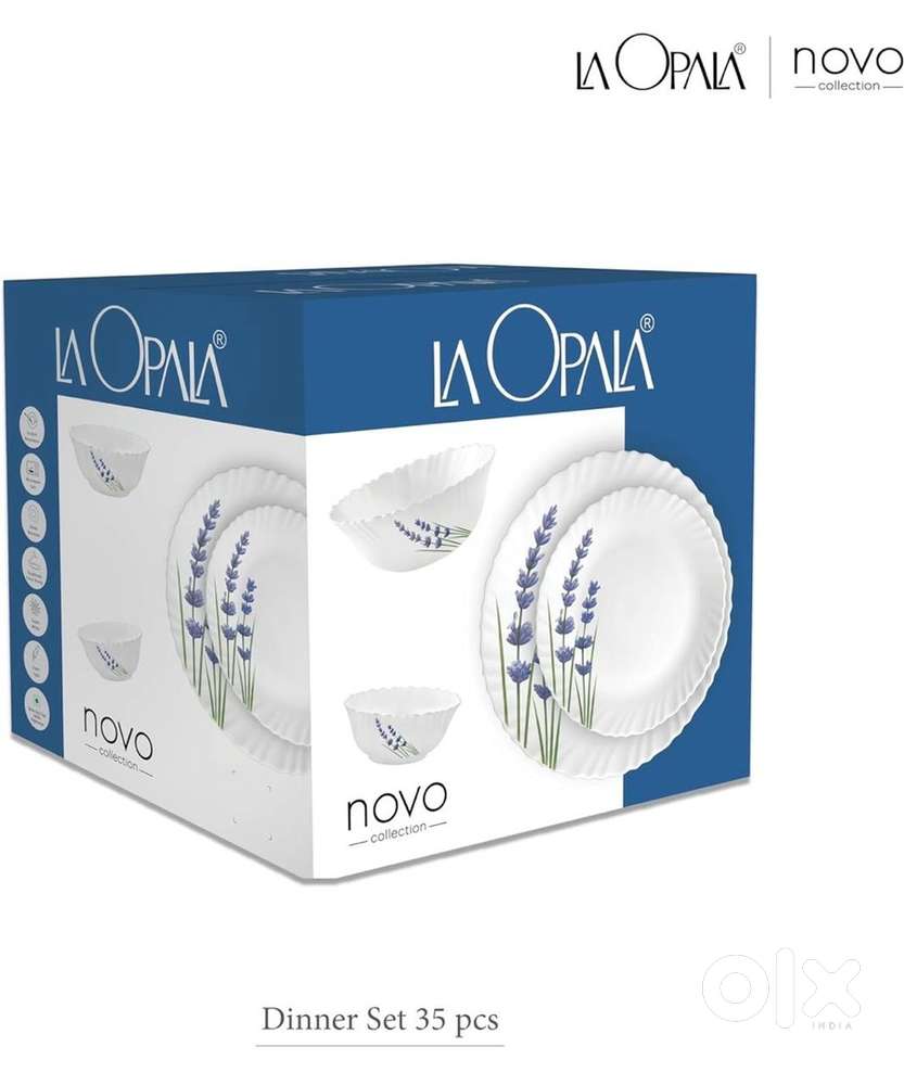 La Opala, Novo Collection, Opal Glass Dinner Set 35 pcs