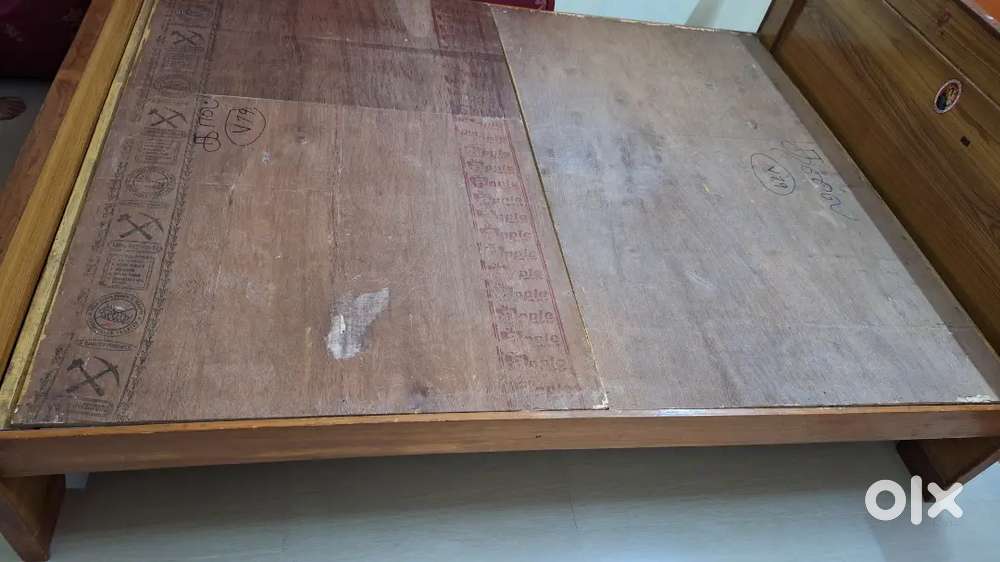 Teak Wood cot - Queen size