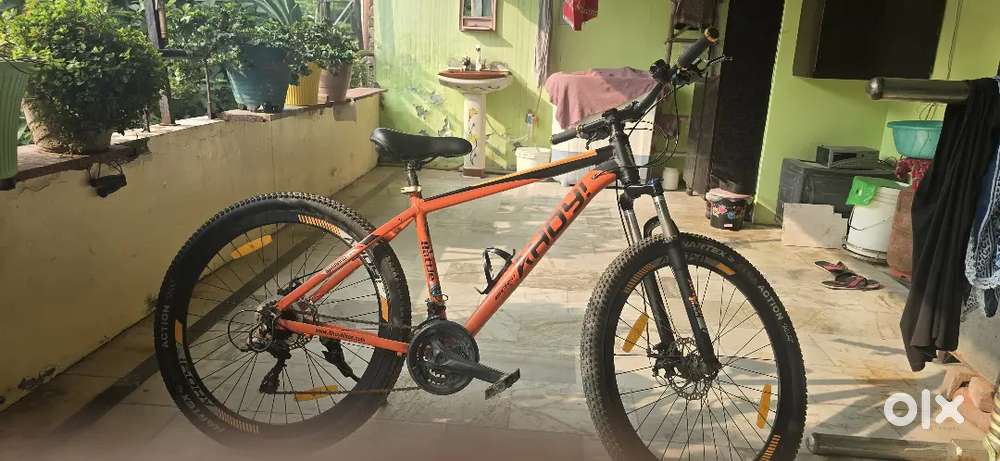 AHOY BYCYCLE ORANGE COLOUR WITH 21 GEAR AND DISK BREAK ON BOTH SIDES