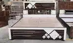 Today biggest offers buy new double bed withbox 7490/- EMI available