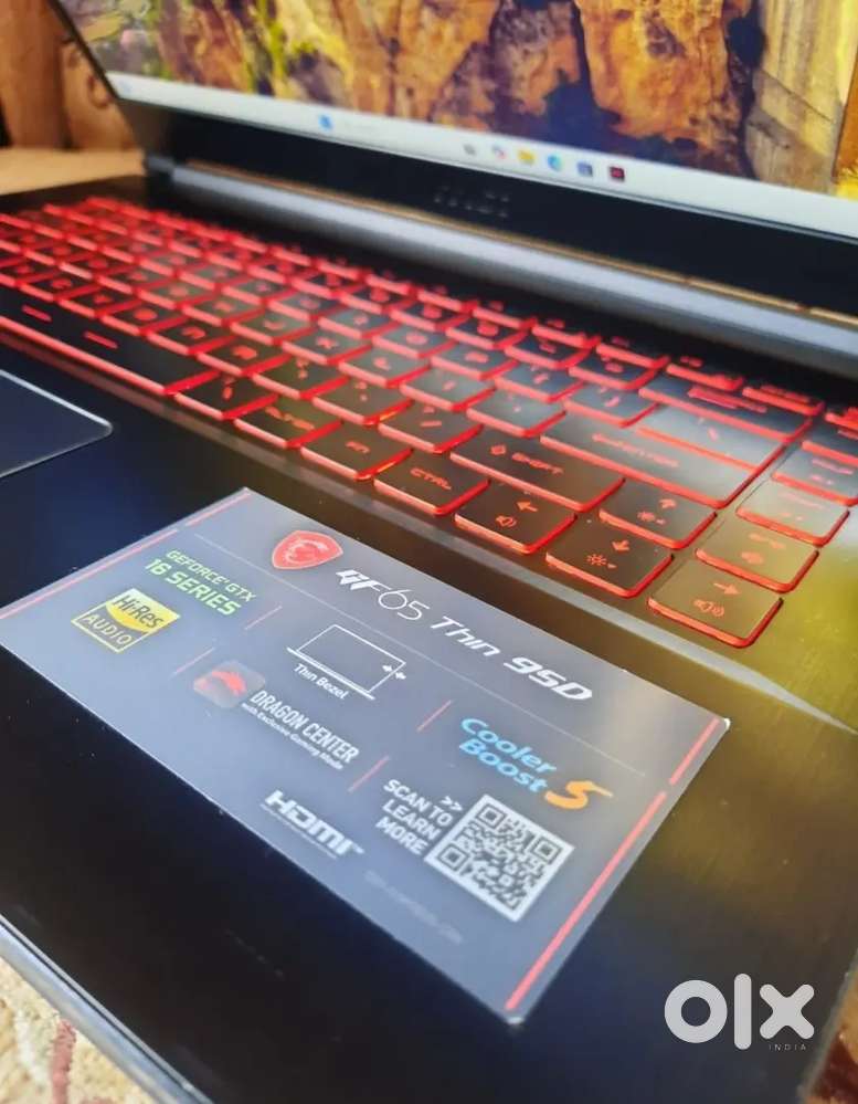 Gaming laptop MSI , 8 GB RAM, 128 GB SSD, i5 9th gen