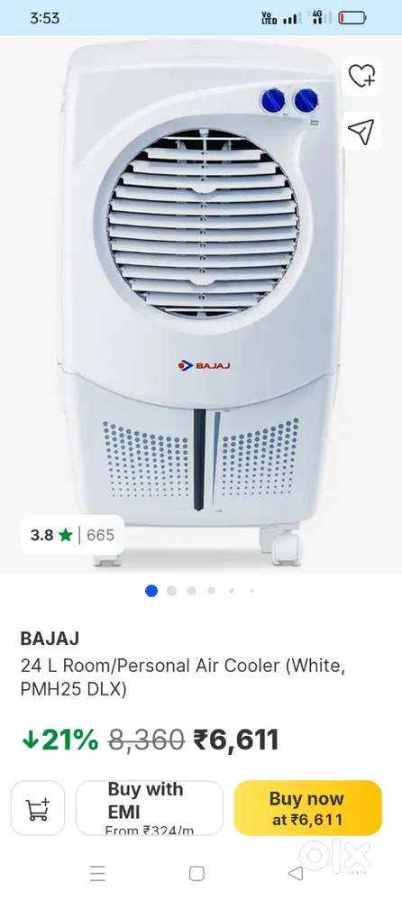 Bajaj cooler for sale