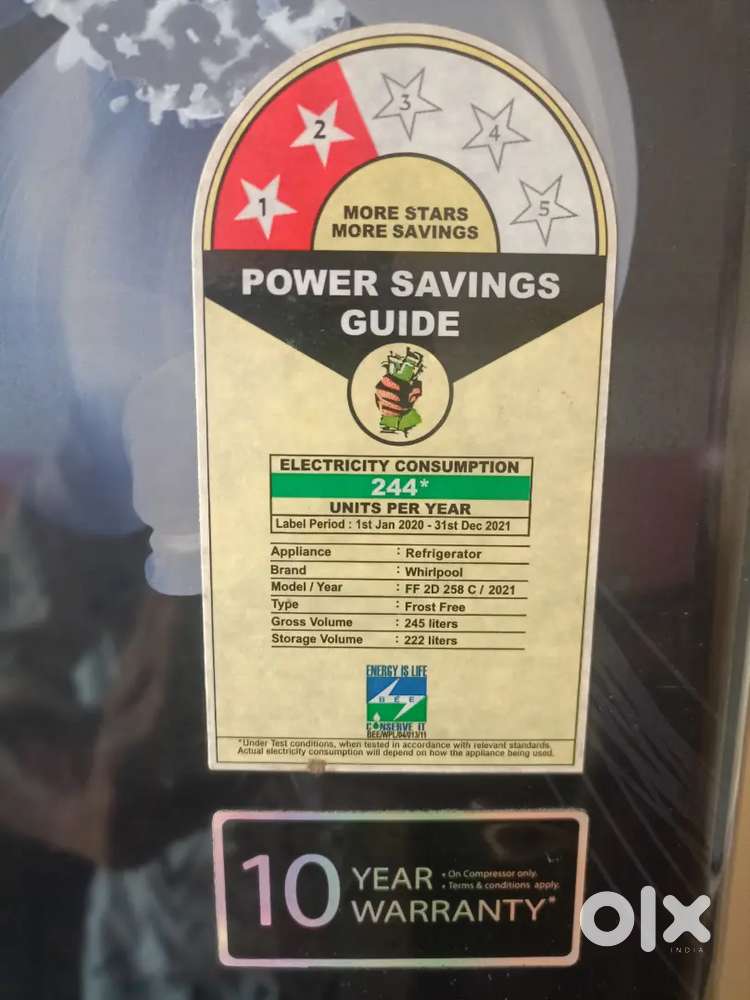 Whirlpool fridge good condition 220 litre