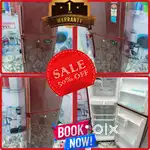 Double door Meroon colour Samsung self printed model fridge