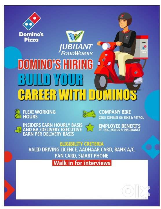Dominos pizza hiring