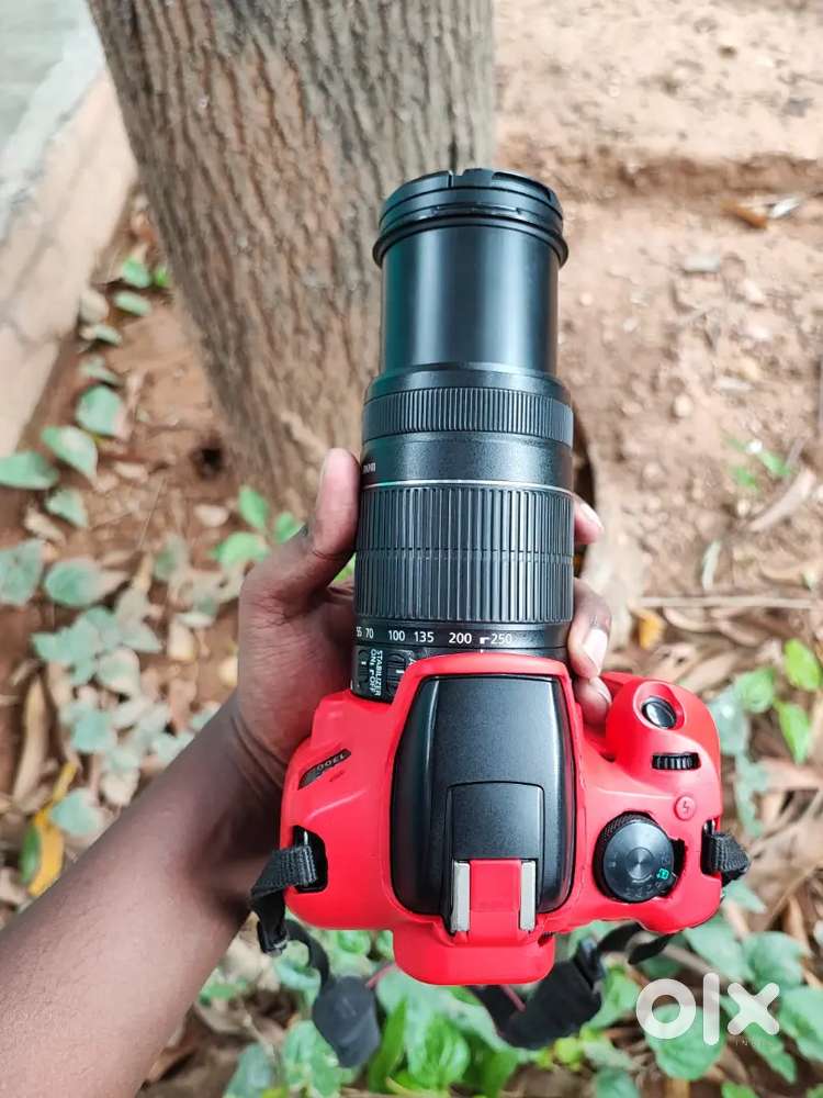 Canon 1300D with 18-55mm and 55-250mm lens for rent.