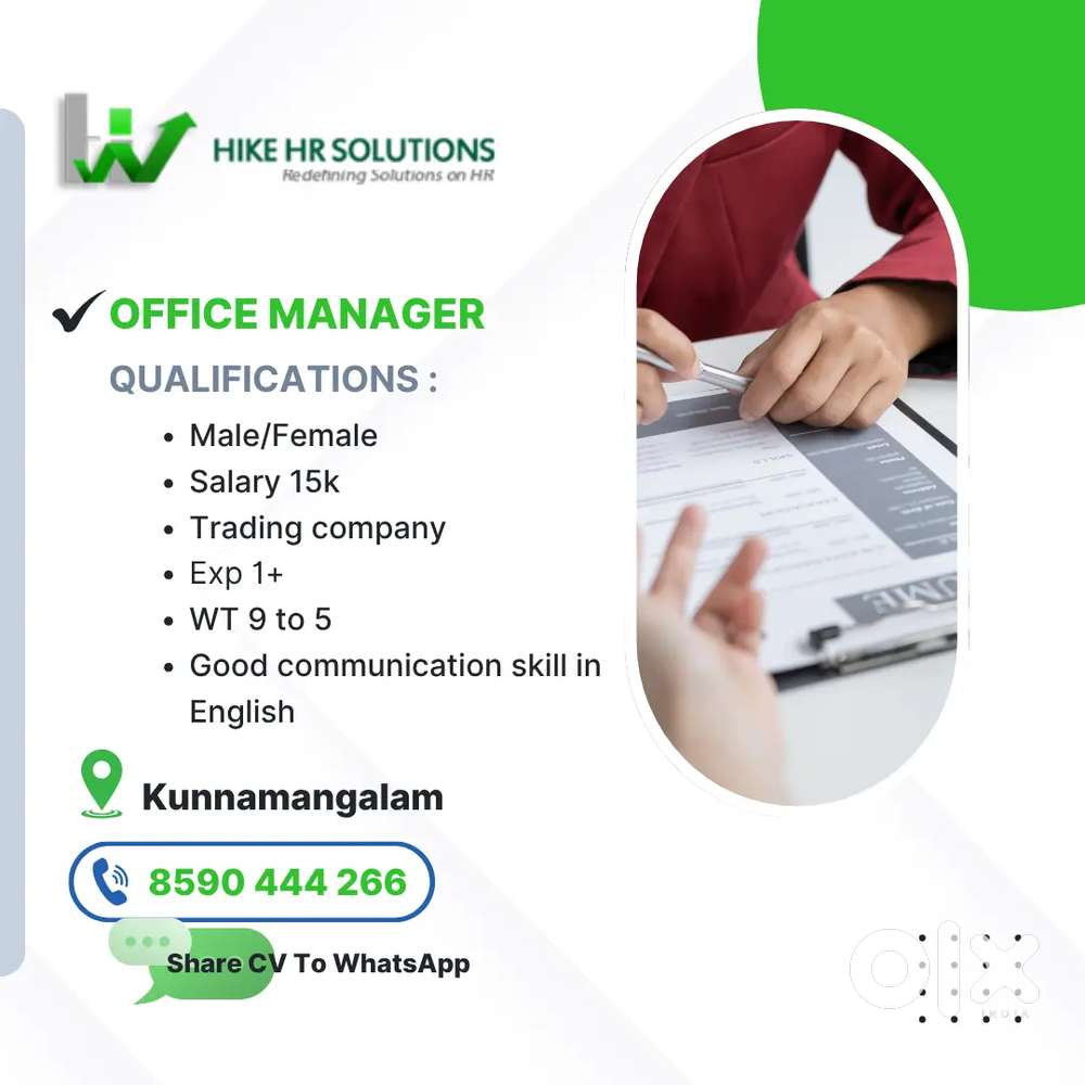 Office Manager for Trading company