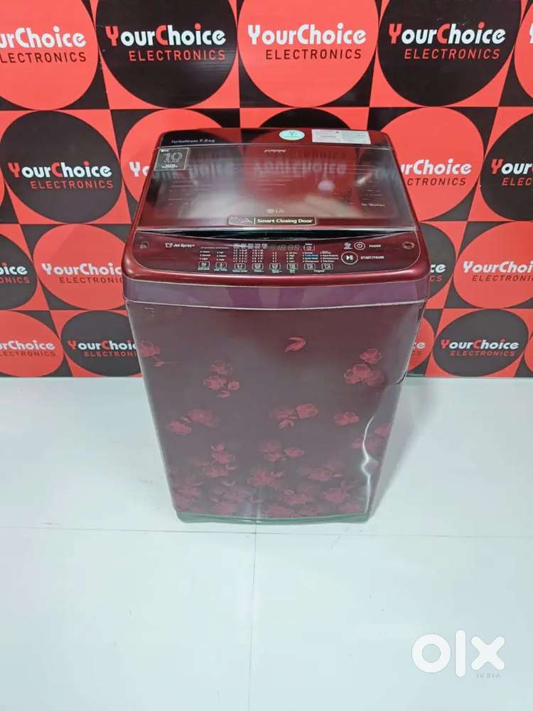 &_£#LG smart inverter flower design top load fully automatic W/M