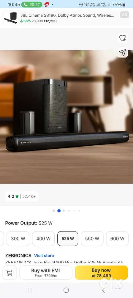 Zebronics soundbar