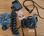 Canon M50 mark 2 with vlogger bundle and studio lights