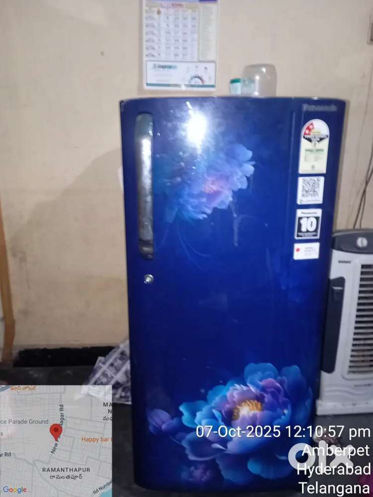 Panasonic fridge 190 ltrs.brand new 3months old.10 years warranty.