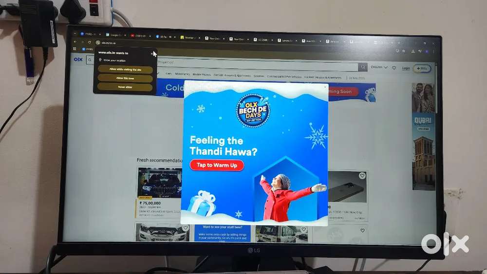LG 24 inch monitor with warranty
