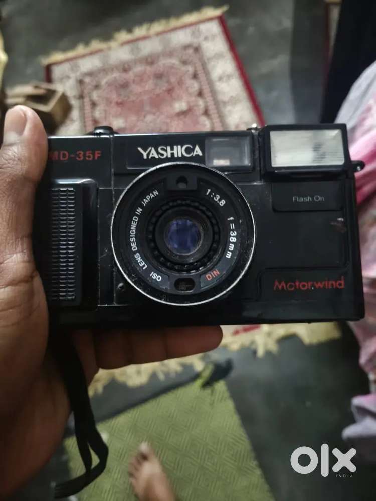 Yashica camera old camera with Sony tape recorder