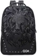 Limited Edition Luxury Lion bag in Black color leather RichLook unique