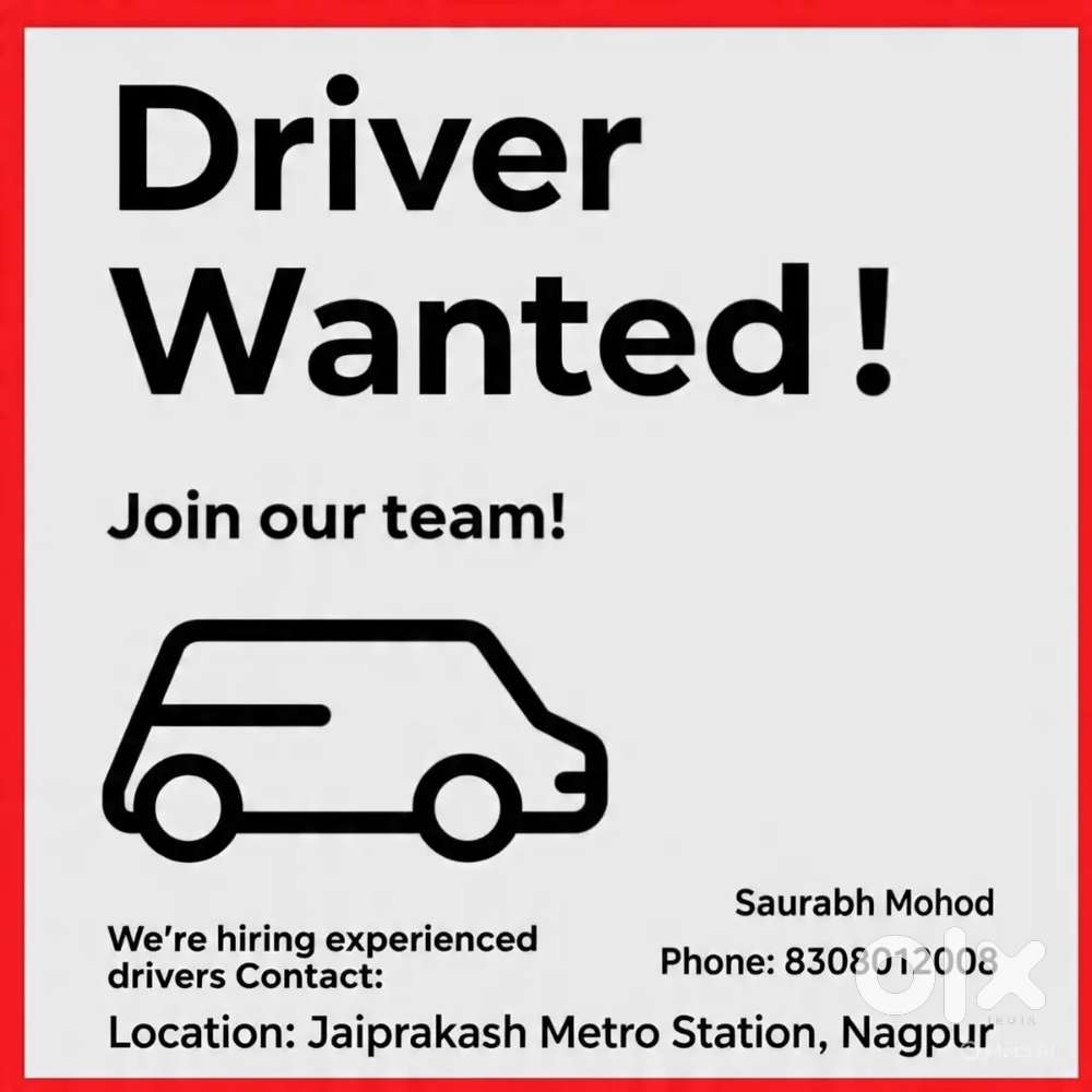 Here's a job ad for a driver position