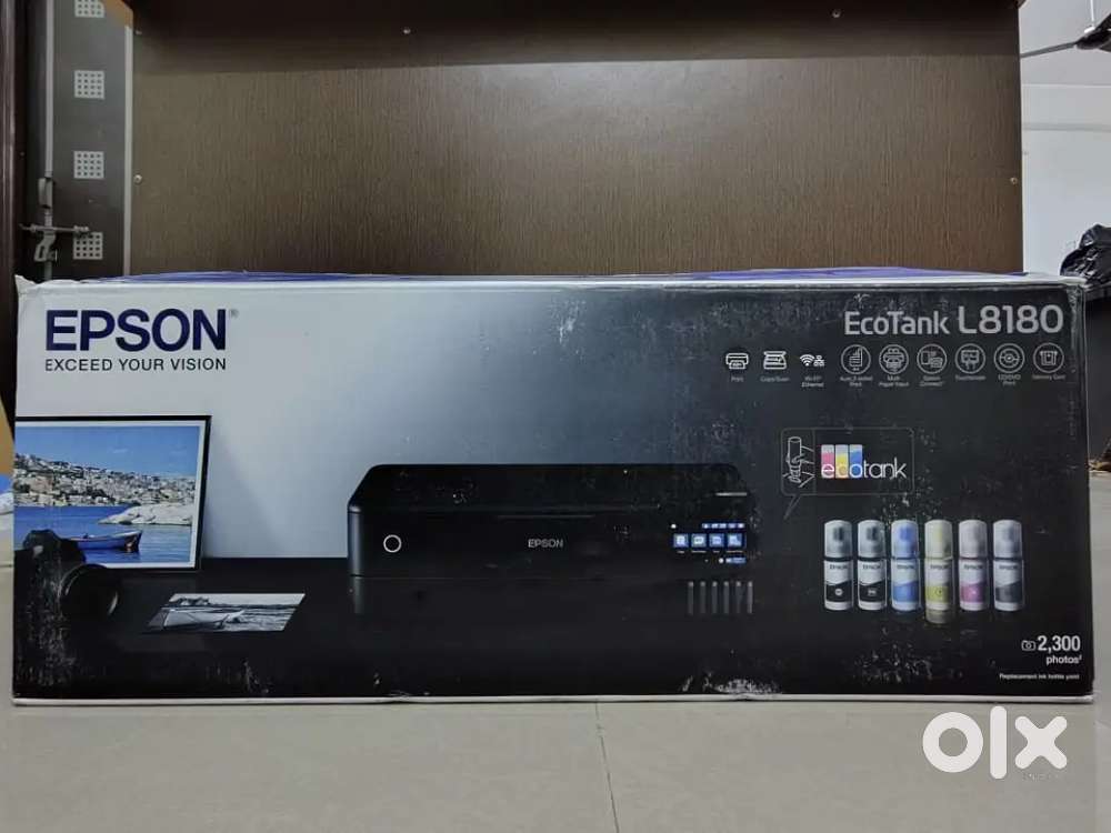 Epson L8180 A3 printer box open brand new
