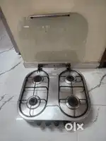Sunflame 4 Burner Gas with Glass top
