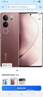 Vivo v29 brand new condition grab before sold out with box and charger