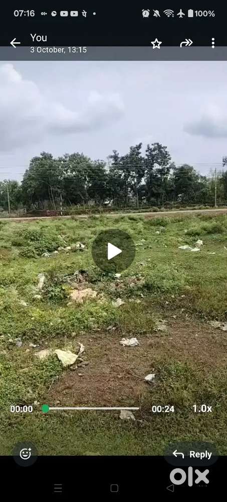 खेती ज़मीन बेचना है धमधा से गंडई रोड के बीच में हाथी ढोब गांव  परपोड़ी