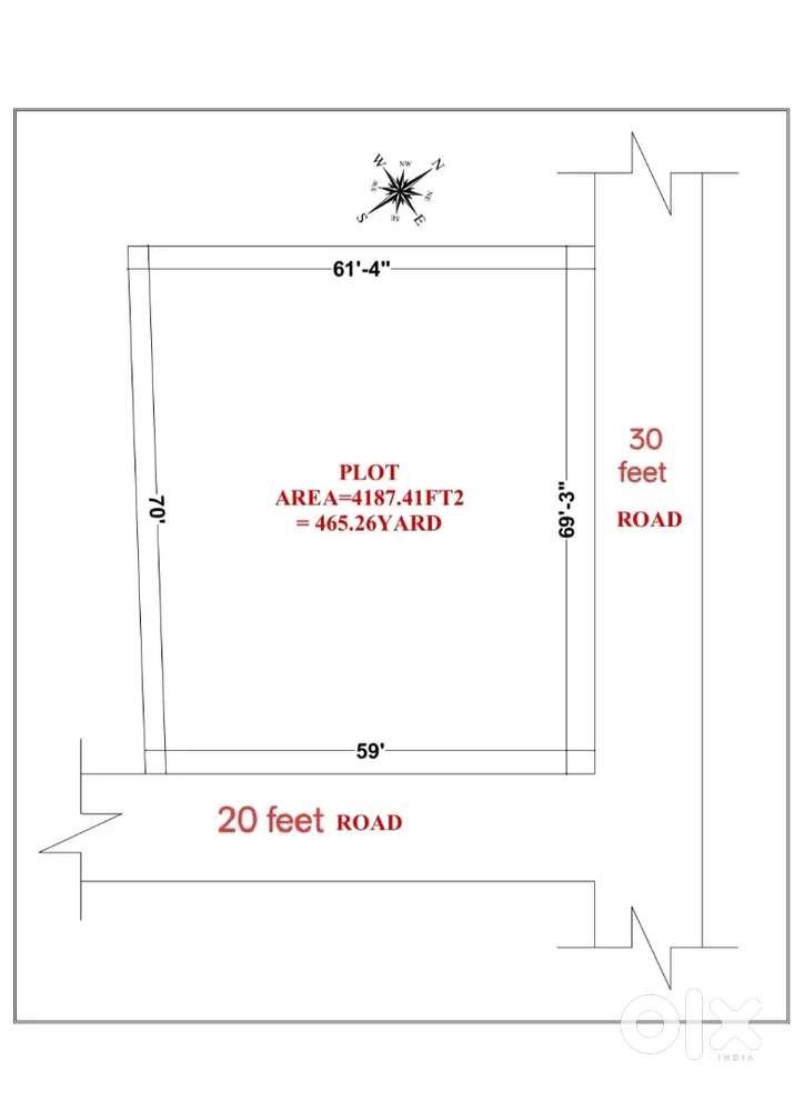 Size 70×60 =465 sq yard