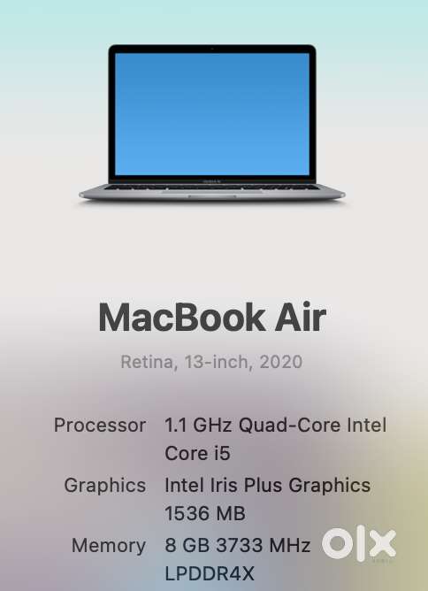 Macbook Air 13 2020